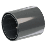 Dwukielichowa złączka rury spustowej PVC Ø90,5mm grafit RAL 7016 KROP