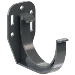 Hak doczołowy do rynny PVC 130mm grafit RAL 7016 KROP