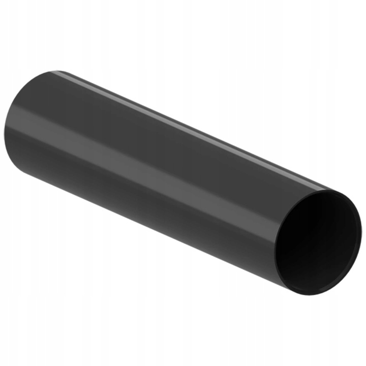 Rura spustowa rynny PVC Ø63mm 2 metry czarny RAL 9005 KROP