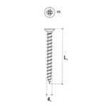 Wkręty ciesielskie do drewna MDF płyt OSB 3,5x40mm 500 sztuk KLIMAS - obrazek 3