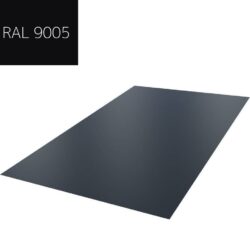 Blacha płaska 0,5mm arkusz 2000x1250mm mat (AM) RAL 9005 BLACHOTRAPEZ