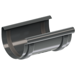 Łącznik rynny Złączka PVC 130mm grafit RAL 7016 KROP