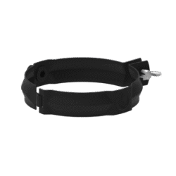Obejma stalowa do rury spustowej PVC 90mm czarny RAL 9005 KROP