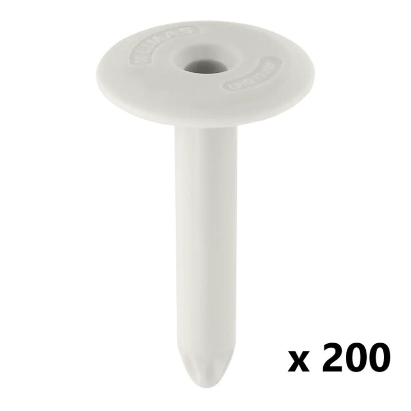 Tuleja tworzywowa do mocowania izolacji dachu płaskiego LINO 13x185mm 200 sztuk KLIMAS - obrazek 5