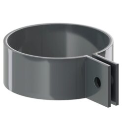 Obejma rury spustowej PVC Ø63mm grafit RAL 7016 KROP