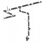 Dybel do stalowej obejmy rury 160mm KROP - obrazek 3