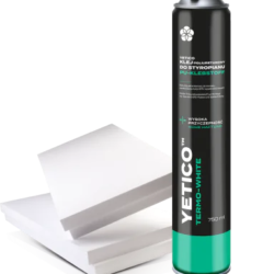 Klej poliuretanowy w piance do styropianu Yetico Termo-White 750ml