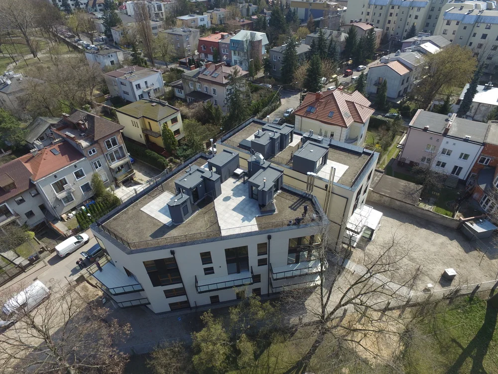 dach zielony, użytkowy - ogródki Gedymina